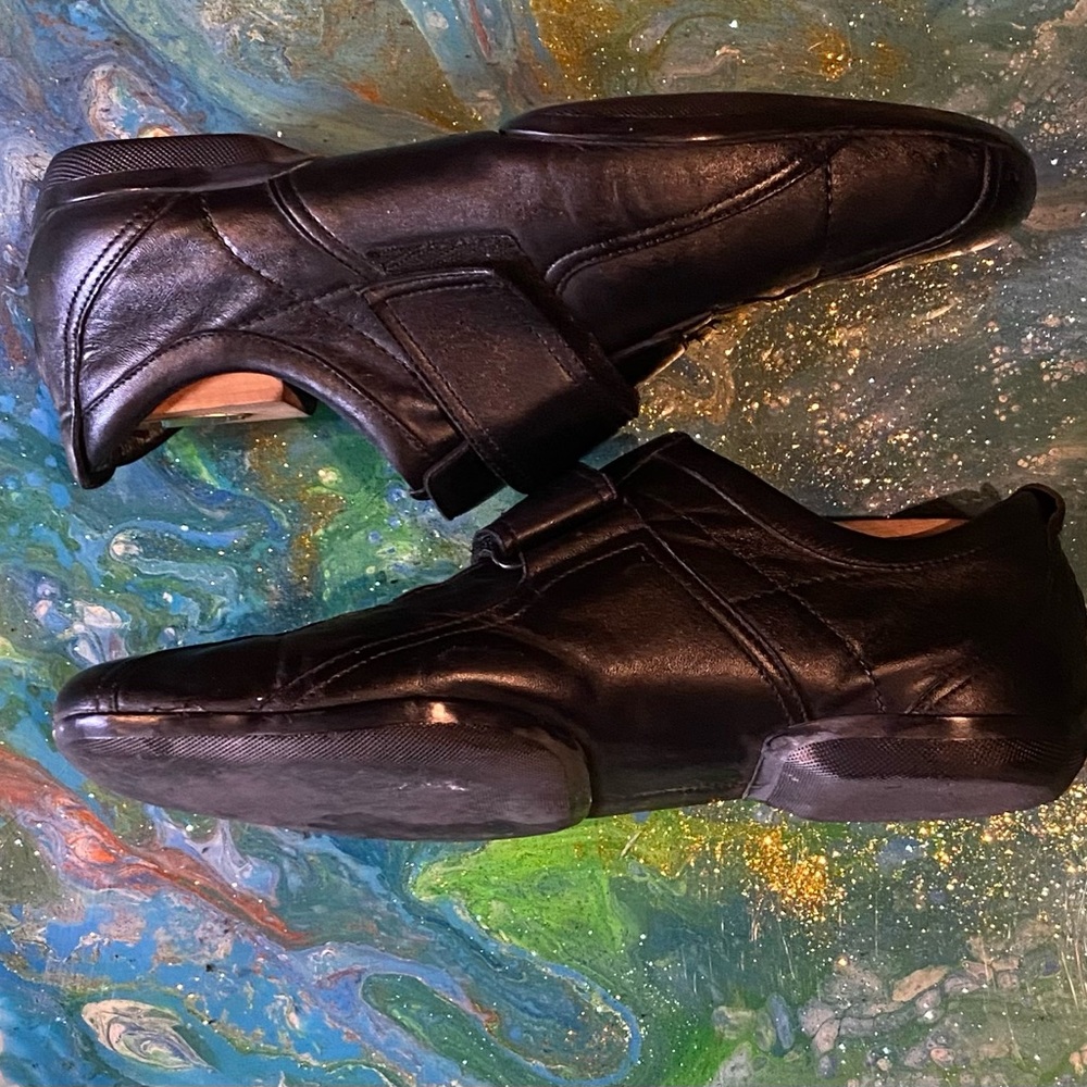 Vintage GUCCI Men's Black Leather Shoes SIZE 10 D - Picture 3 of 12